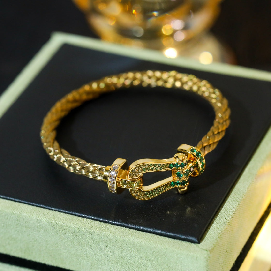 [Vintora]FORCE 10 GOLD GREEN DIAMOND PAVED