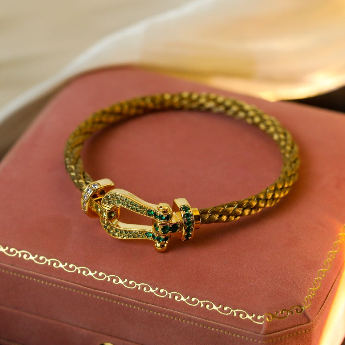 [Vintora]FORCE 10 GOLD GREEN DIAMOND PAVED