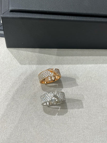 [Vintora]LIENS EVIDENCE  DIAMOND PAVED RING
