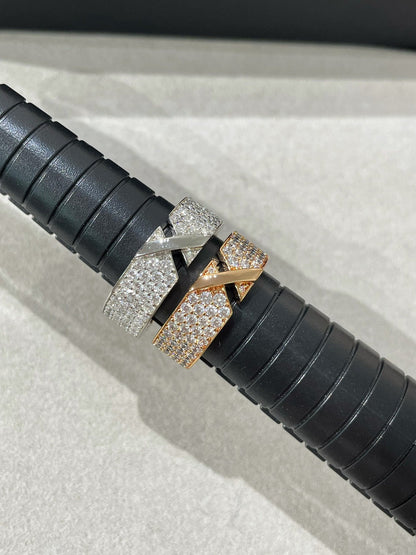 [Vintora]LIENS EVIDENCE  DIAMOND PAVED RING
