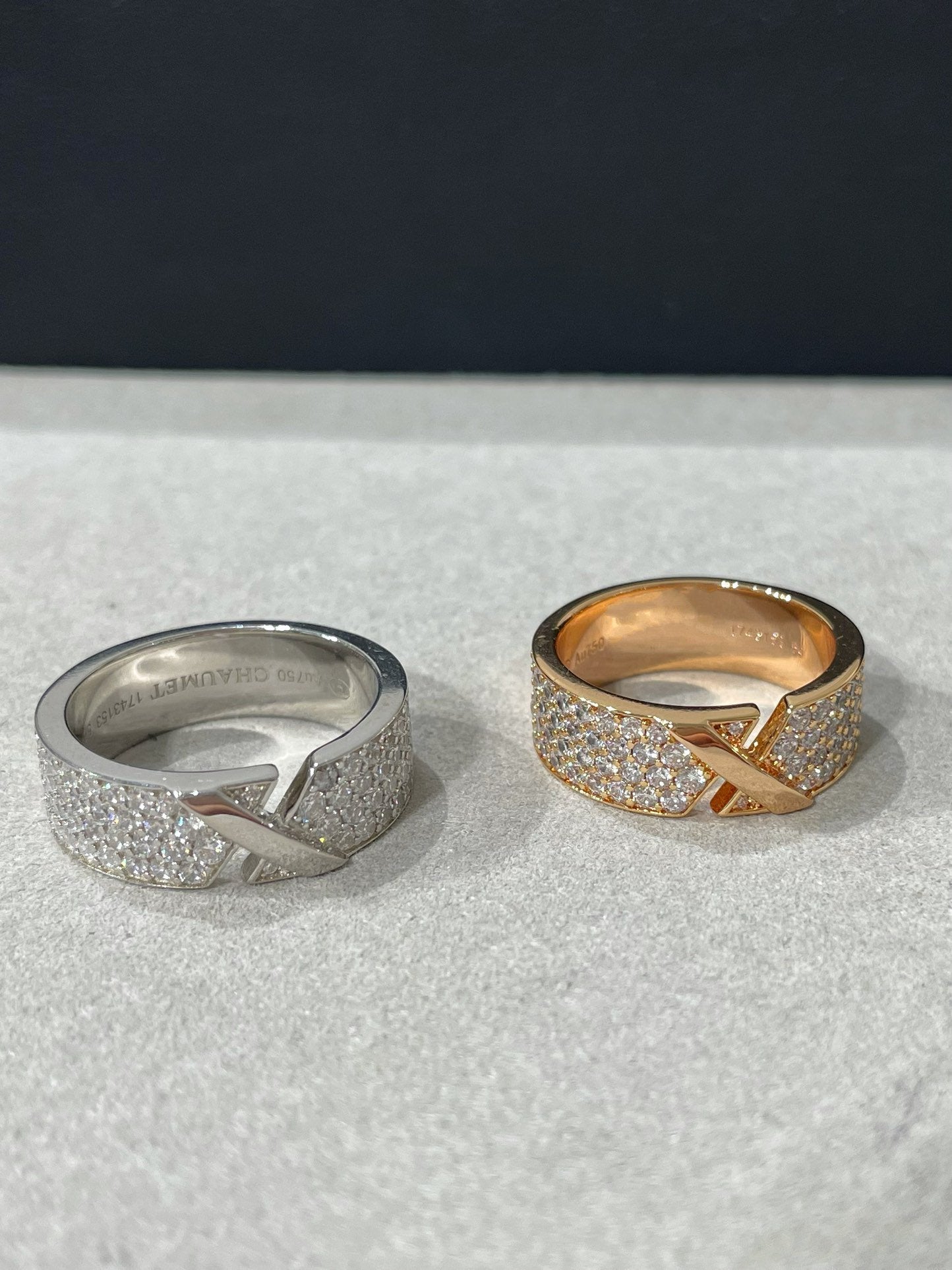 [Vintora]LIENS EVIDENCE  DIAMOND PAVED RING