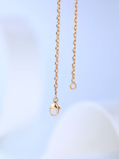 [Vintora]H CAGE PINK GOLD NECKLACE