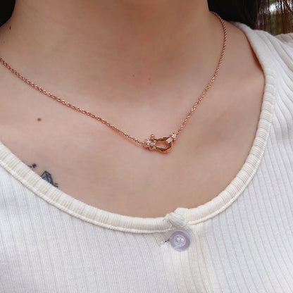 [Vintora]FORCE 10 PINK GOLD DIAMOND NECKLACE