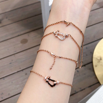 [Vintora]FORCE 10 PINK GOLD DIAMOND NECKLACE