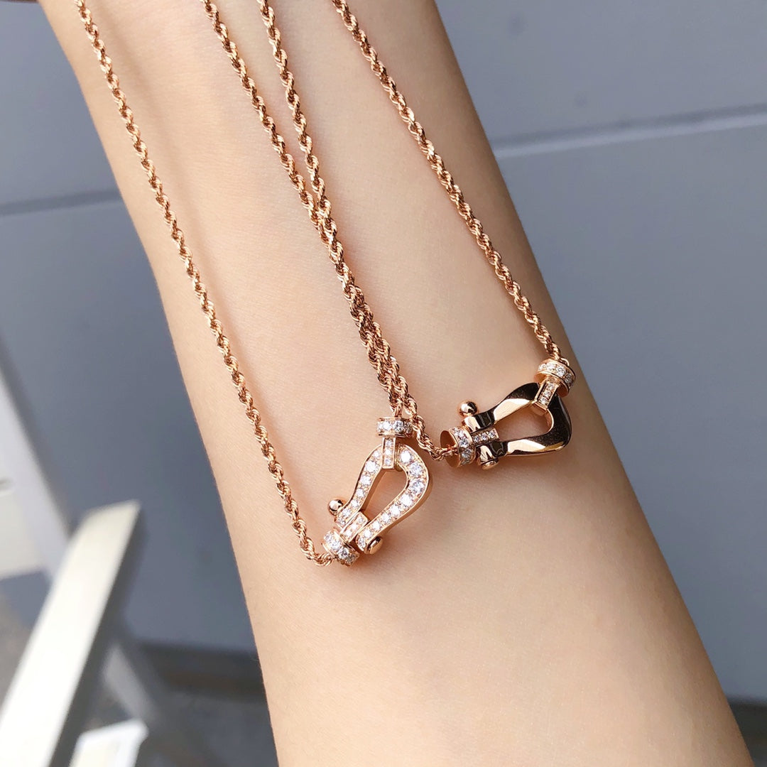 [Vintora]FORCE 10 PINK GOLD DIAMOND NECKLACE
