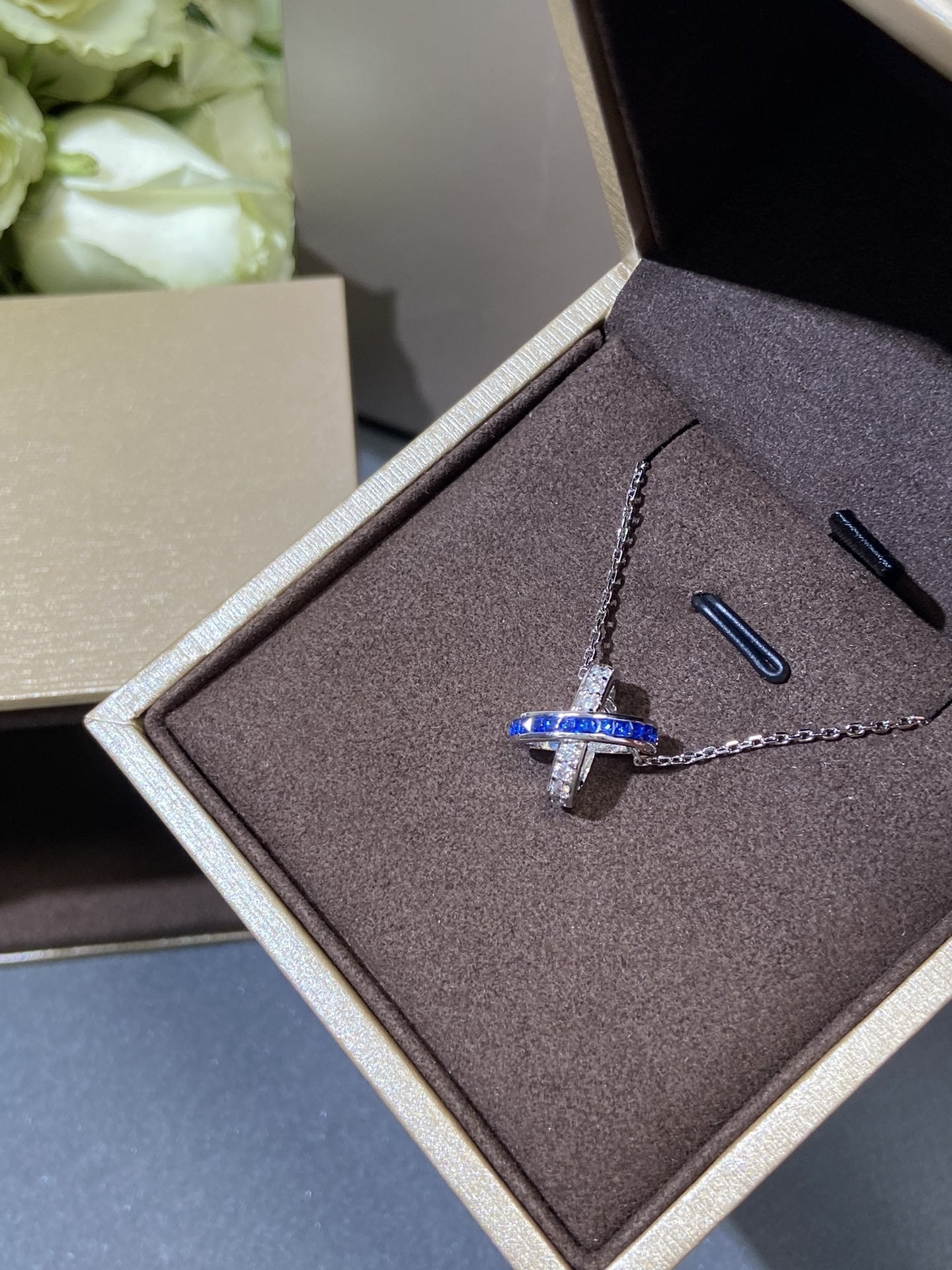 [Vintora]LIENS DIAMOND SILVER NECKLACE