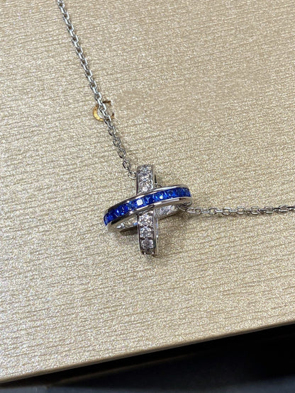 [Vintora]LIENS DIAMOND SILVER NECKLACE