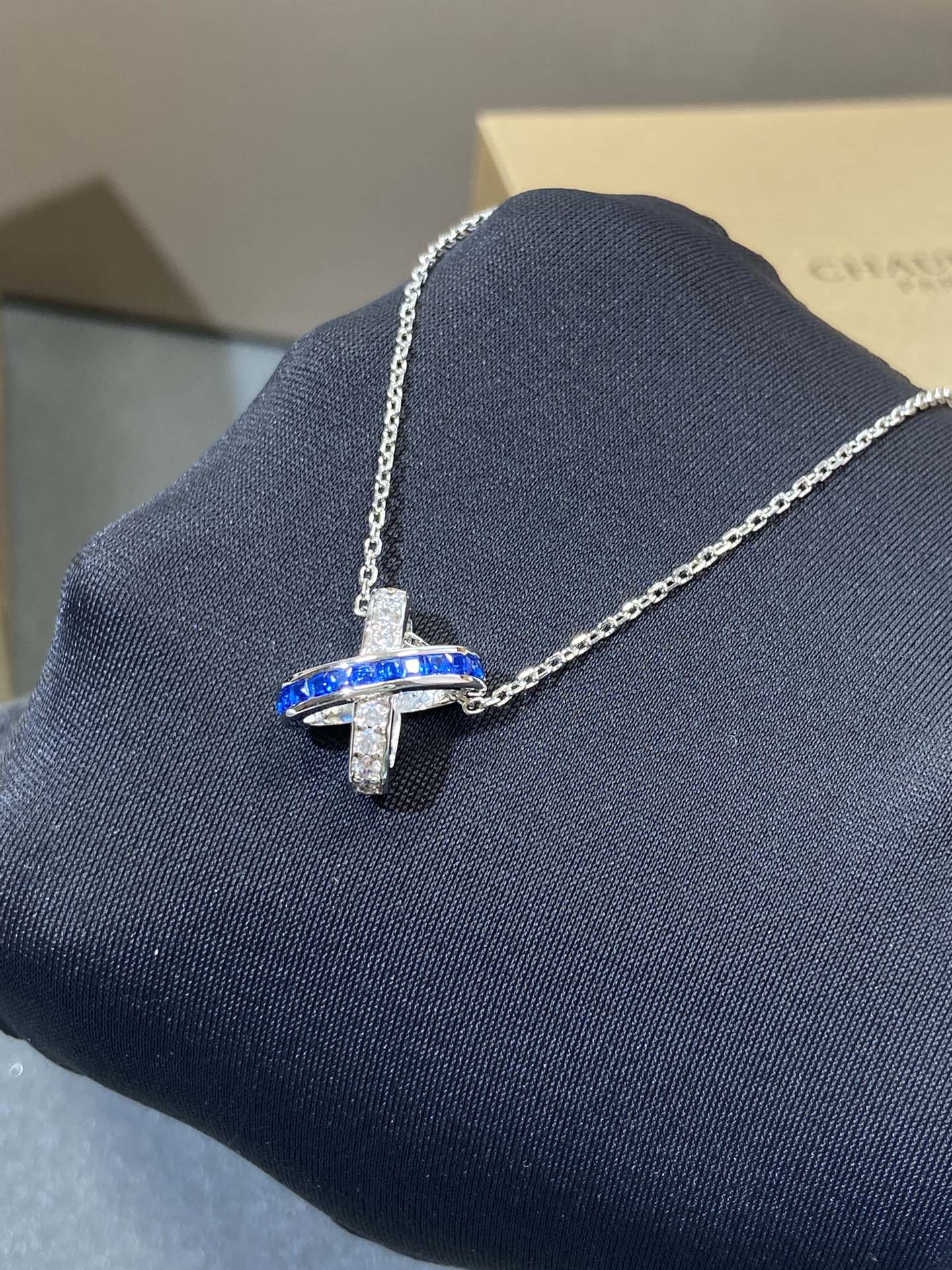 [Vintora]LIENS DIAMOND SILVER NECKLACE