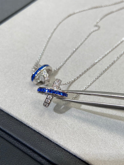 [Vintora]LIENS DIAMOND SILVER NECKLACE