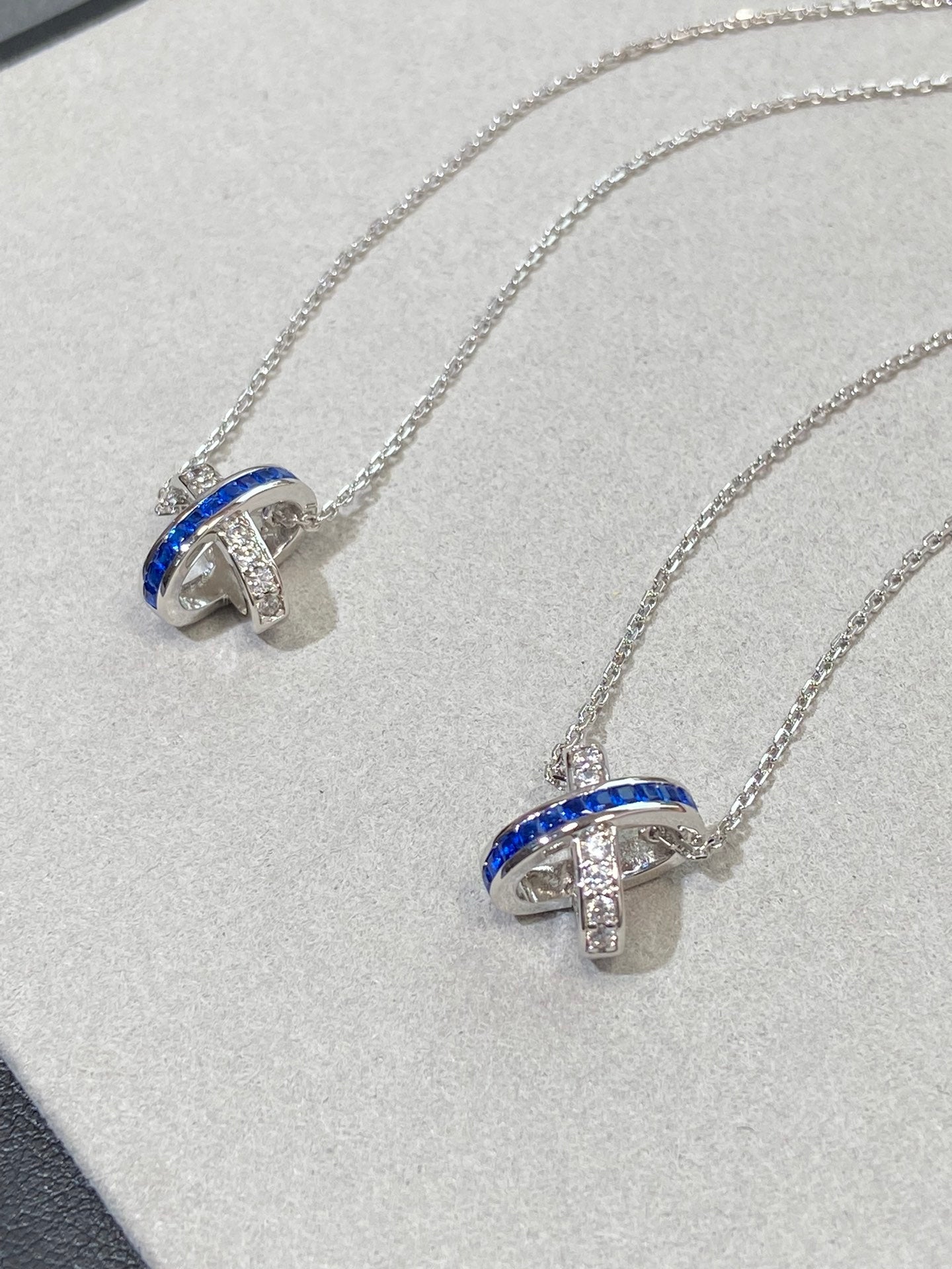 [Vintora]LIENS DIAMOND SILVER NECKLACE