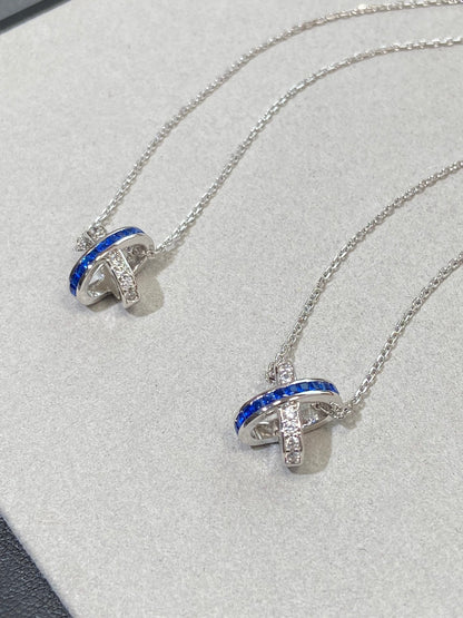 [Vintora]LIENS DIAMOND SILVER NECKLACE