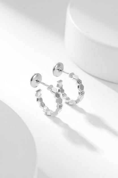 [Vintora]BEE LOVE DIAMOND HOOP EARRINGS