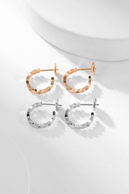 [Vintora]BEE LOVE DIAMOND HOOP EARRINGS