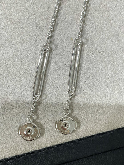 [Vintora]CHAINE CHAOS DIAMOND DROP EARRINGS