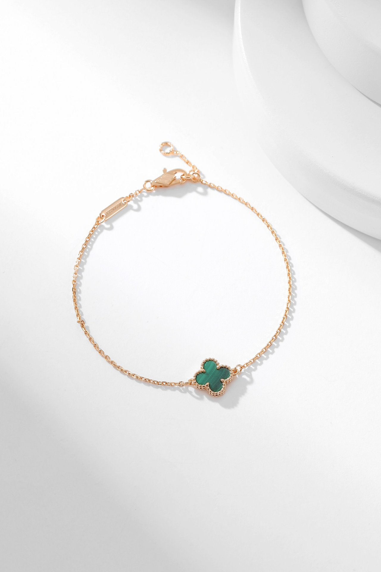 [Vintora]CLOVER BRACELET MALACHITE 1 MOTIF