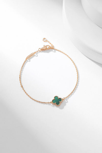 [Vintora]CLOVER BRACELET MALACHITE 1 MOTIF