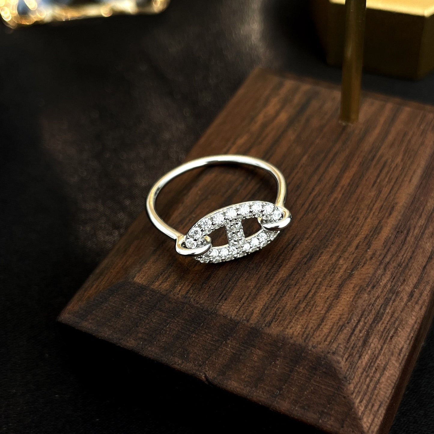 [Vintora]RONDE SMALL SILVER DIAMOND RING