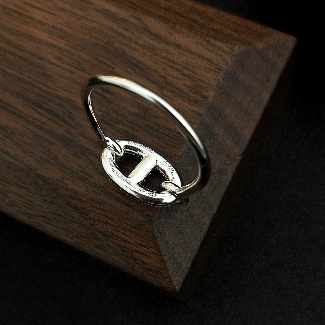 [Vintora]RONDE SMALL SILVER DIAMOND RING