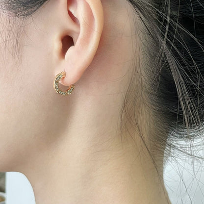 [Vintora]LOVE DIAMOND EARRINGS