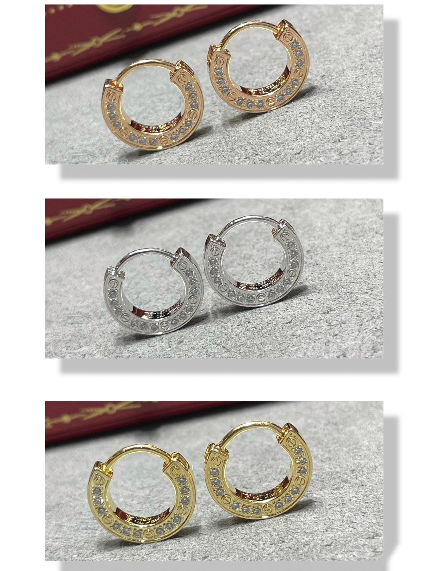 [Vintora]LOVE DIAMOND EARRINGS