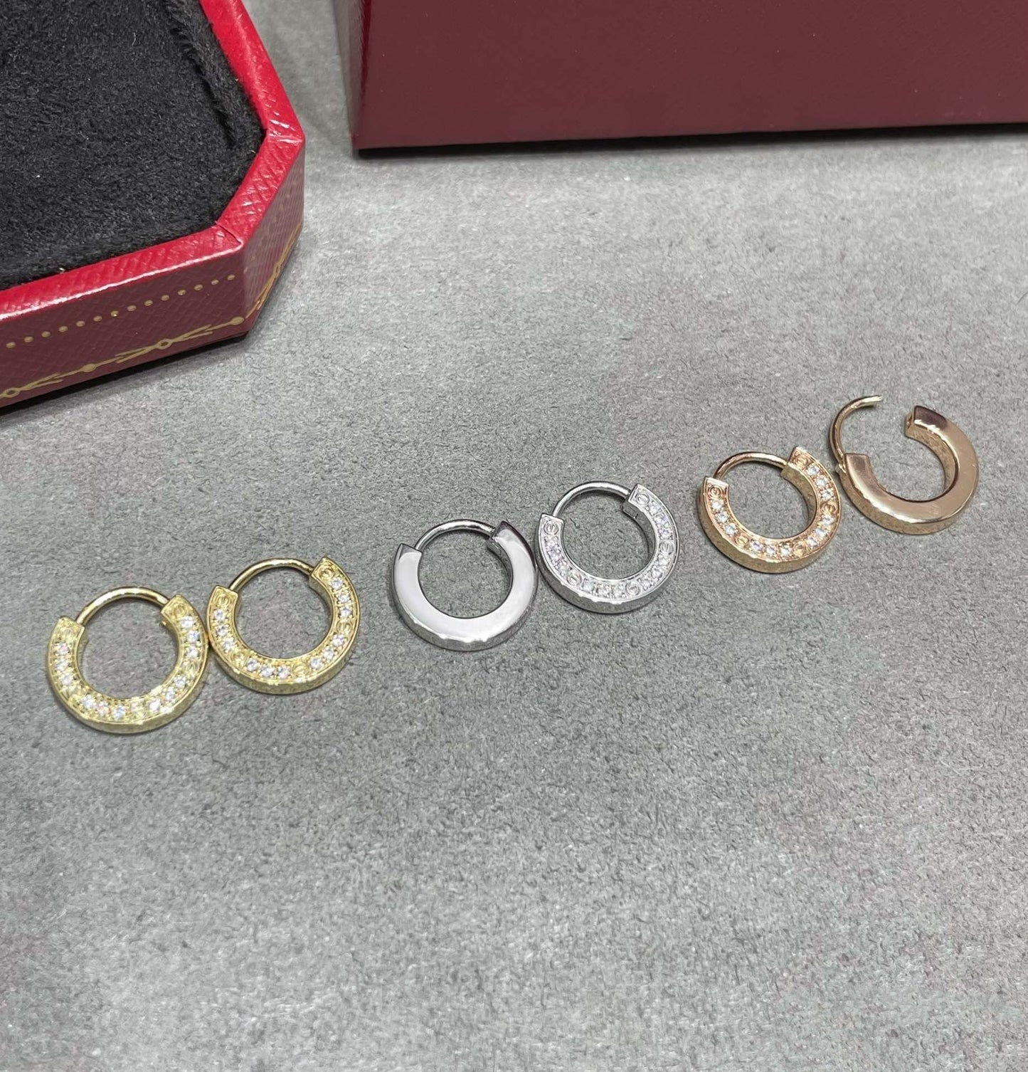 [Vintora]LOVE DIAMOND EARRINGS