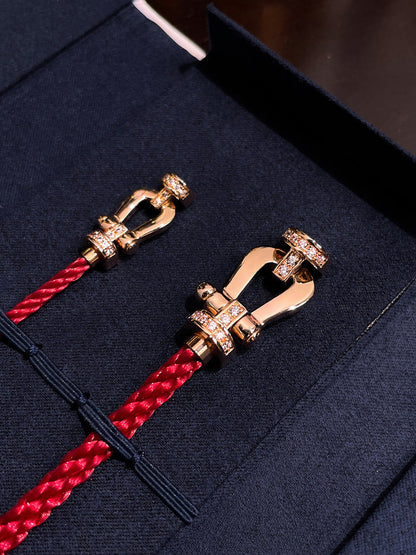 [Vintora]FORCE 10 HALF DIAMOND PINK GOLD RED CORDERI LARGE AND MEDIUM MODEL