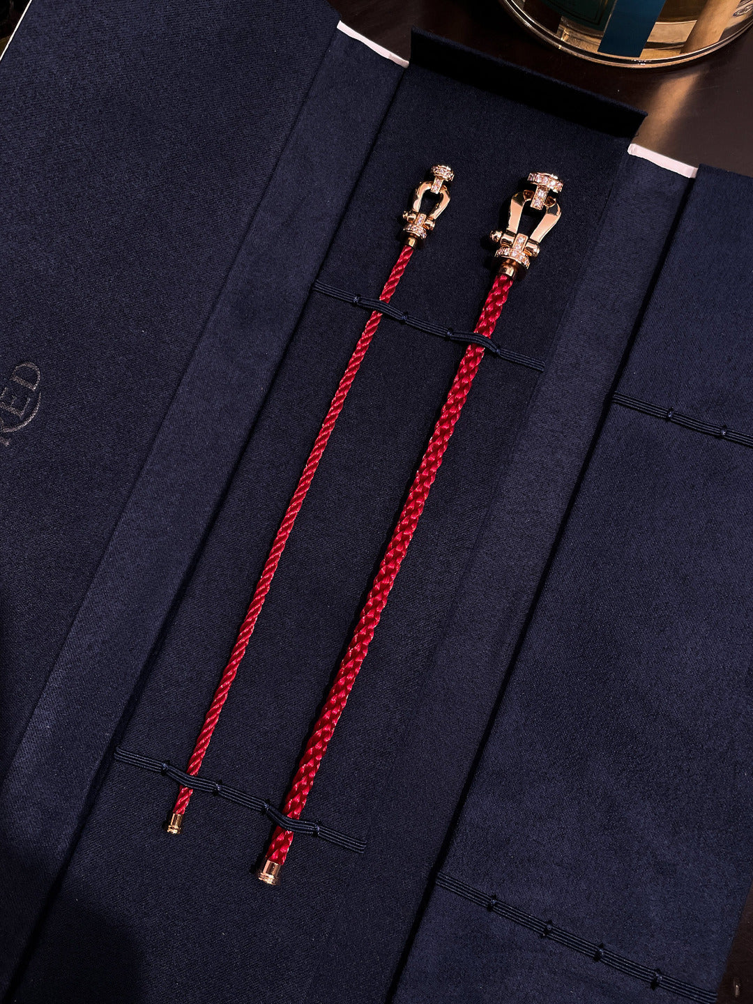[Vintora]FORCE 10 HALF DIAMOND PINK GOLD RED CORDERI LARGE AND MEDIUM MODEL