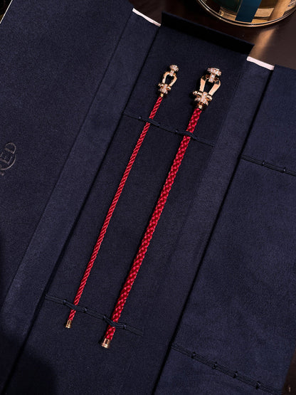 [Vintora]FORCE 10 HALF DIAMOND PINK GOLD RED CORDERI LARGE AND MEDIUM MODEL