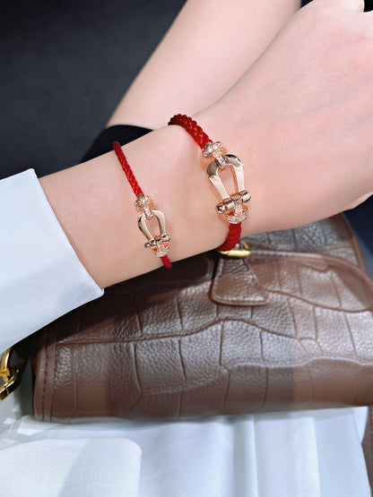 [Vintora]FORCE 10 HALF DIAMOND PINK GOLD RED CORDERI LARGE AND MEDIUM MODEL