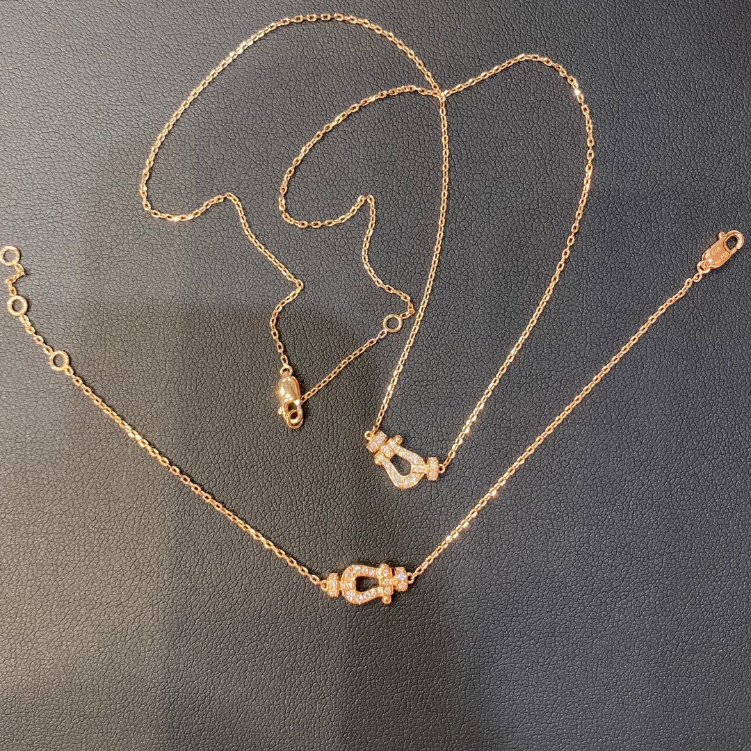 [Vintora]FORCE 10 DIAMOND PINK GOLD NECKLACE MINI MODEL