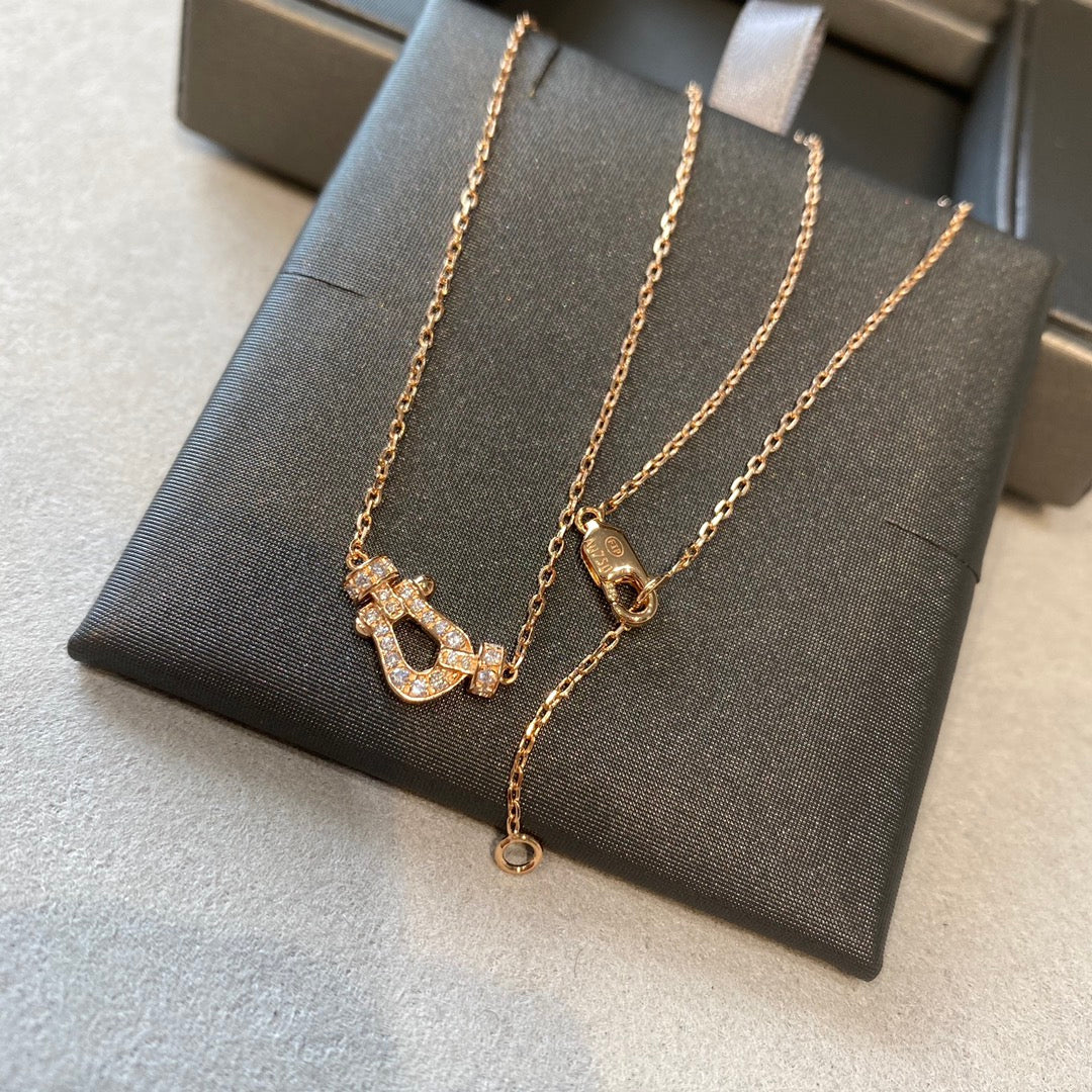 [Vintora]FORCE 10 DIAMOND PINK GOLD NECKLACE MINI MODEL