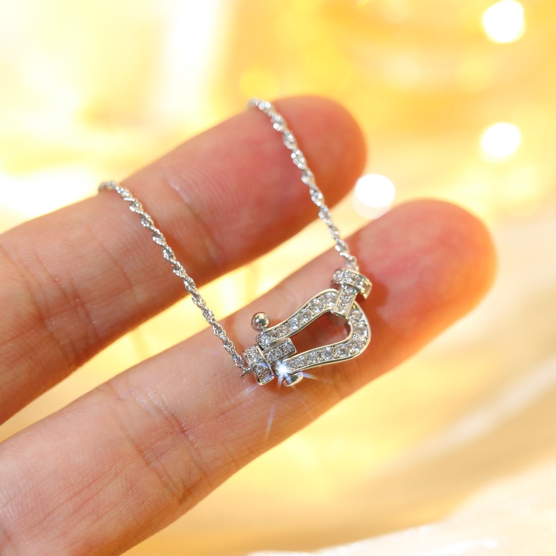 [Vintora]FORCE 10 DIAMOND SILVER NECKLACE MINI MODEL