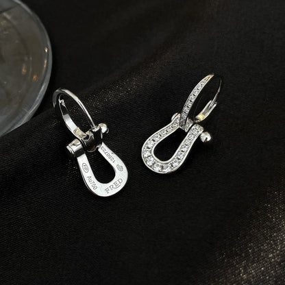 [Vintora]FORCE 10 FULL DIAMOND DROP EARRINGS MEDIUM MODEL