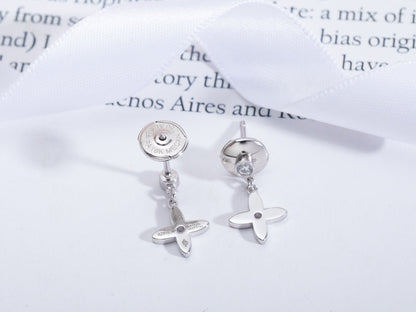 [Vintora]VIDYLLE SILVER DIAMOND MINI DROP EARRINGS