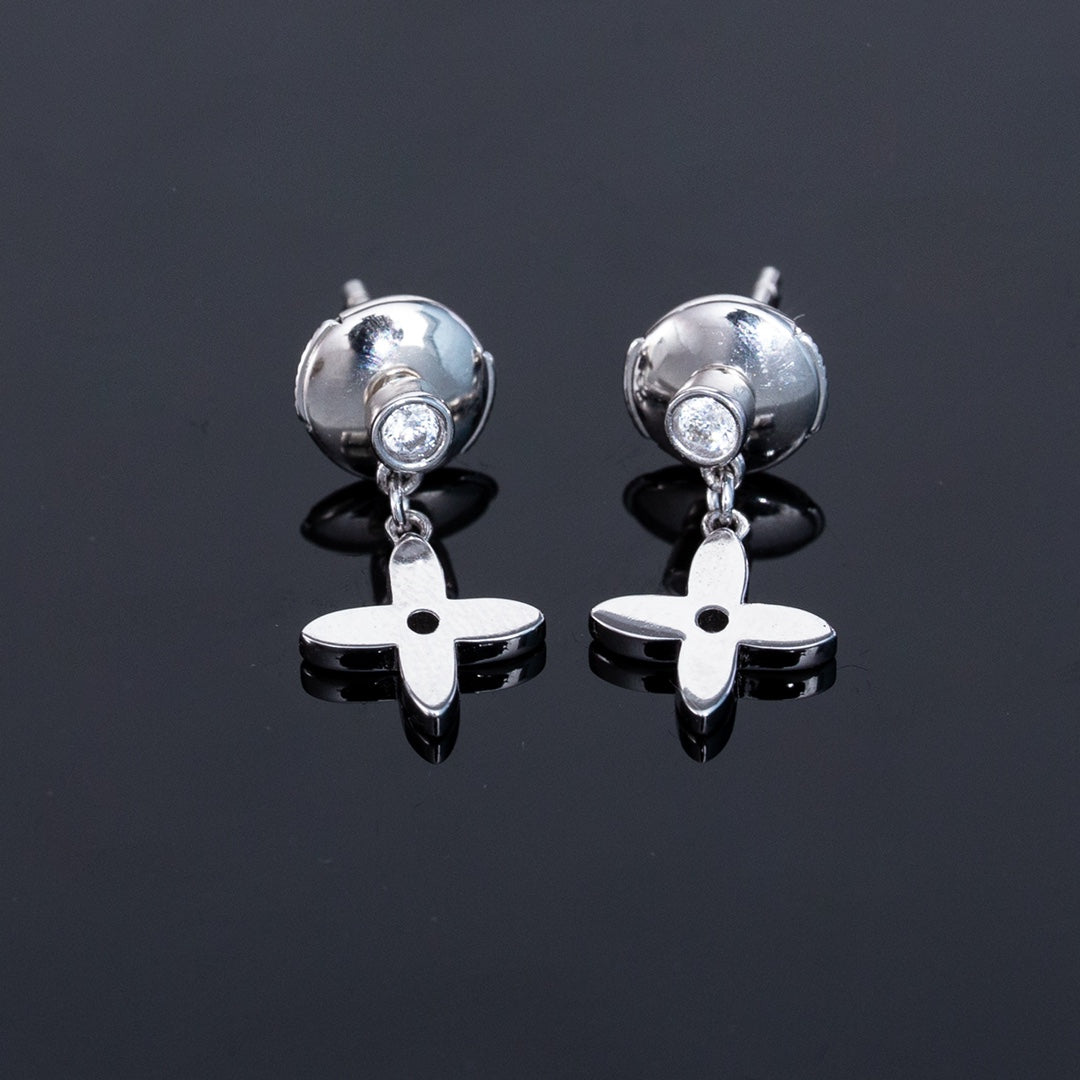 [Vintora]VIDYLLE SILVER DIAMOND MINI DROP EARRINGS