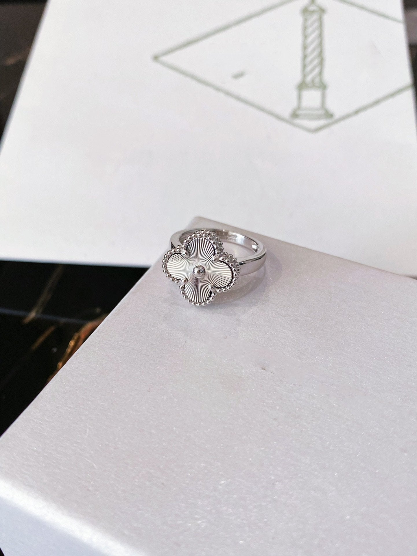 [Vintora]CLOVER SILVER RING