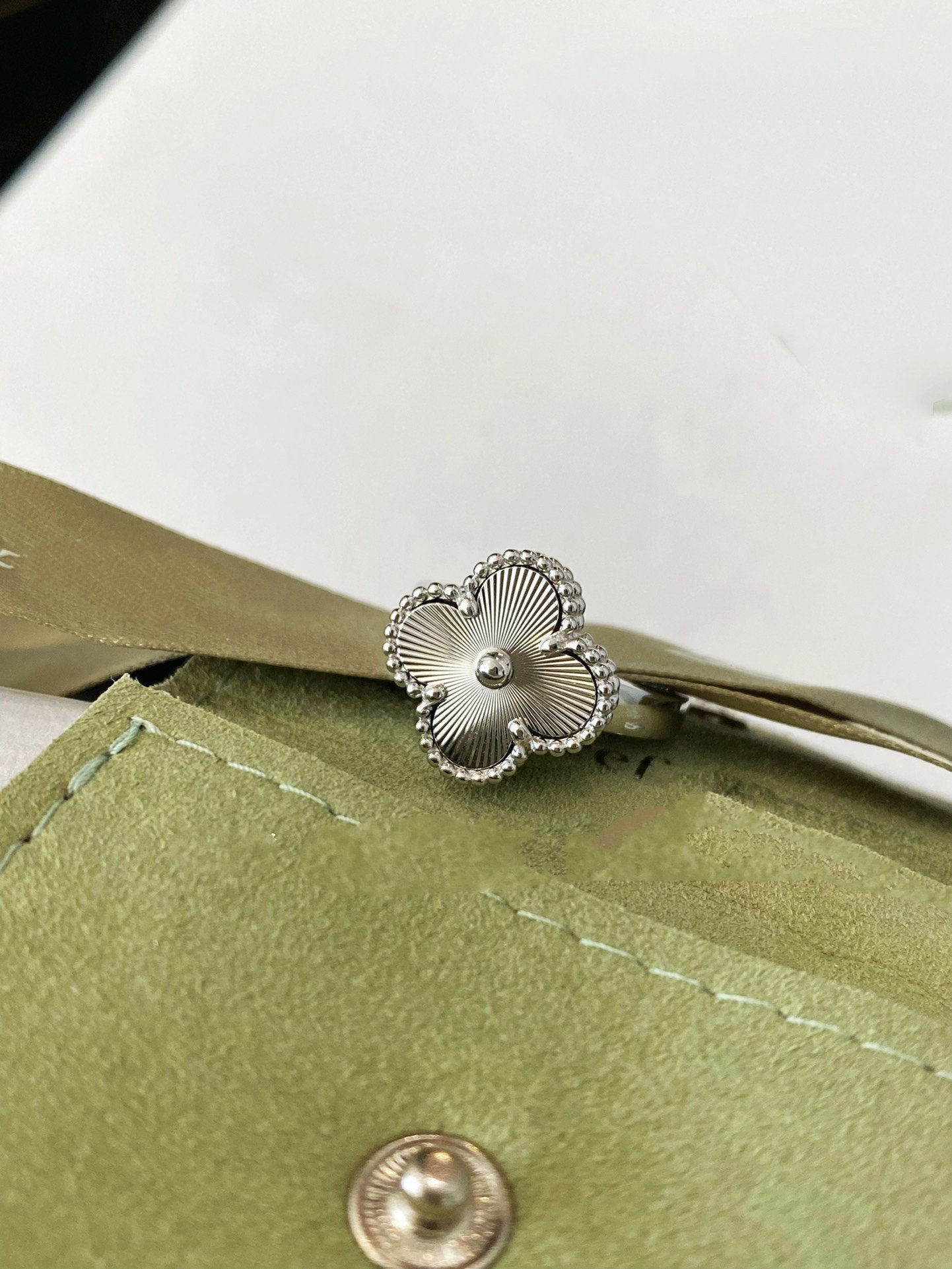 [Vintora]CLOVER SILVER RING
