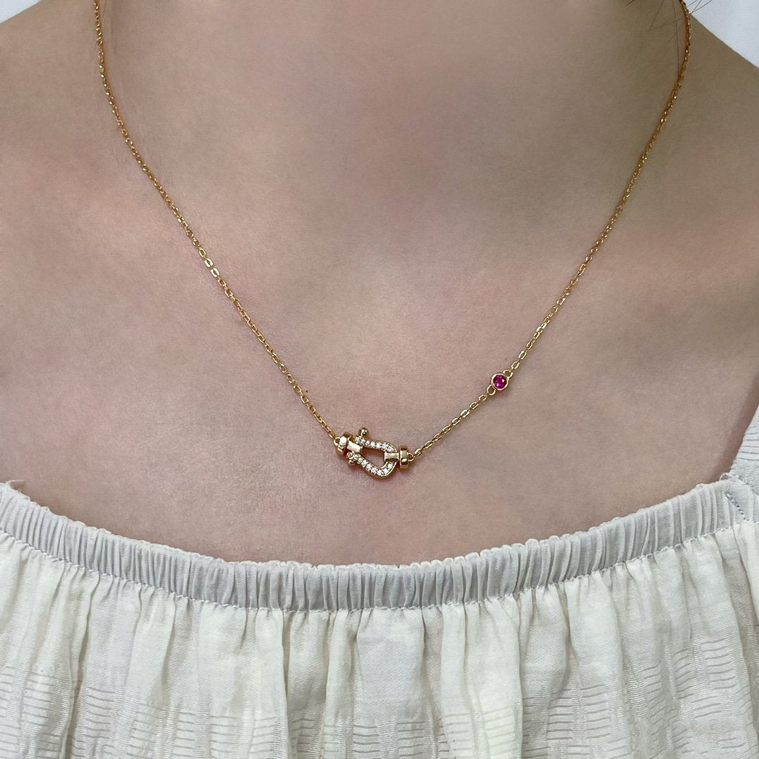 [Vintora]FORCE 10 DIAMOND PINK GOLD NECKLACE