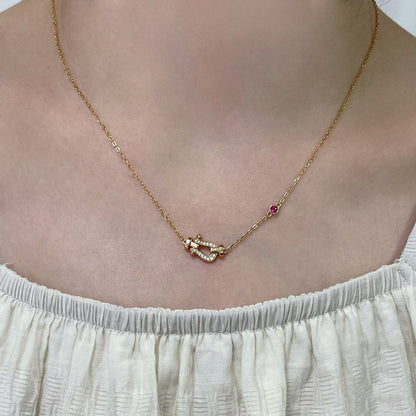 [Vintora]FORCE 10 DIAMOND PINK GOLD NECKLACE
