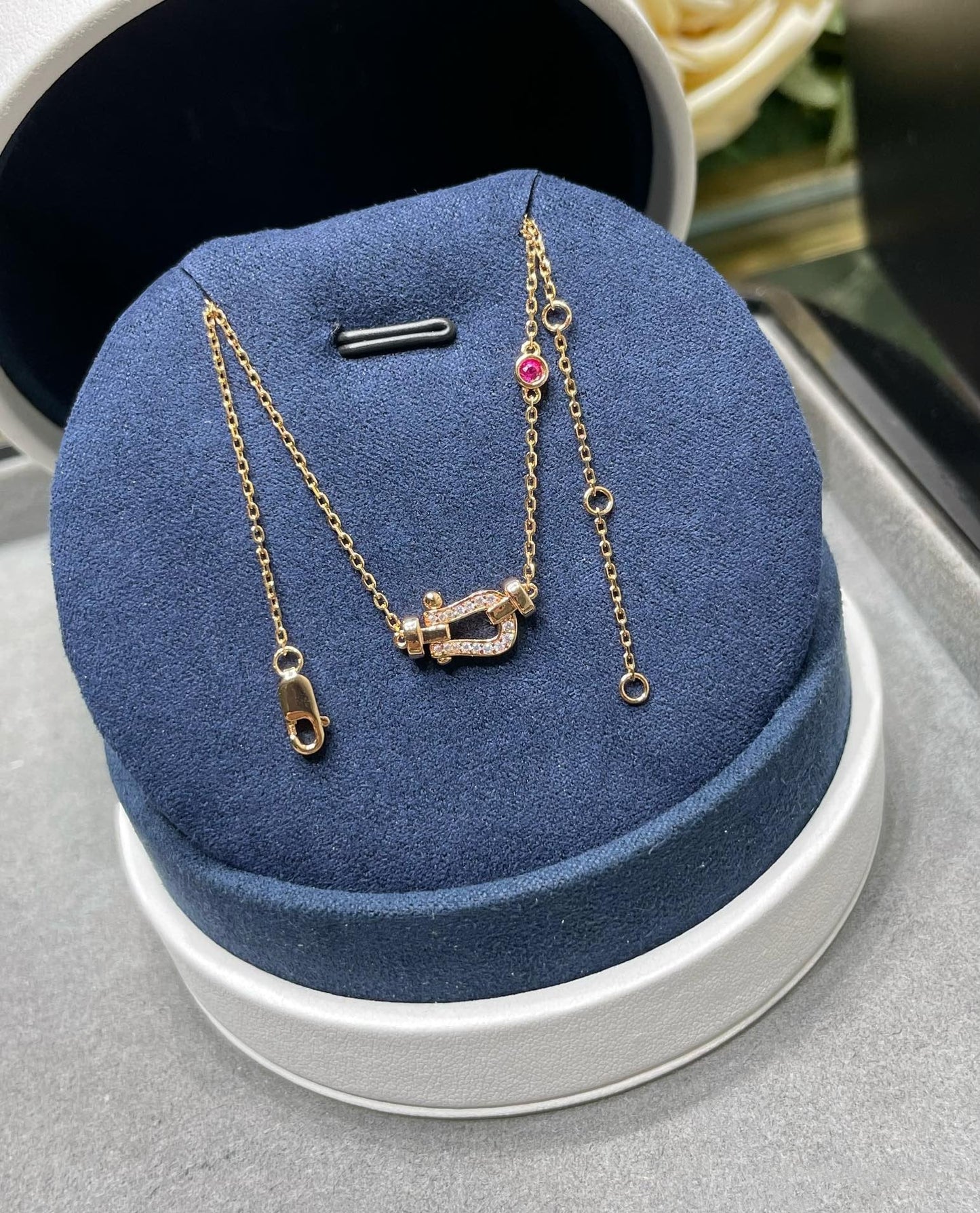 [Vintora]FORCE 10 DIAMOND PINK GOLD NECKLACE