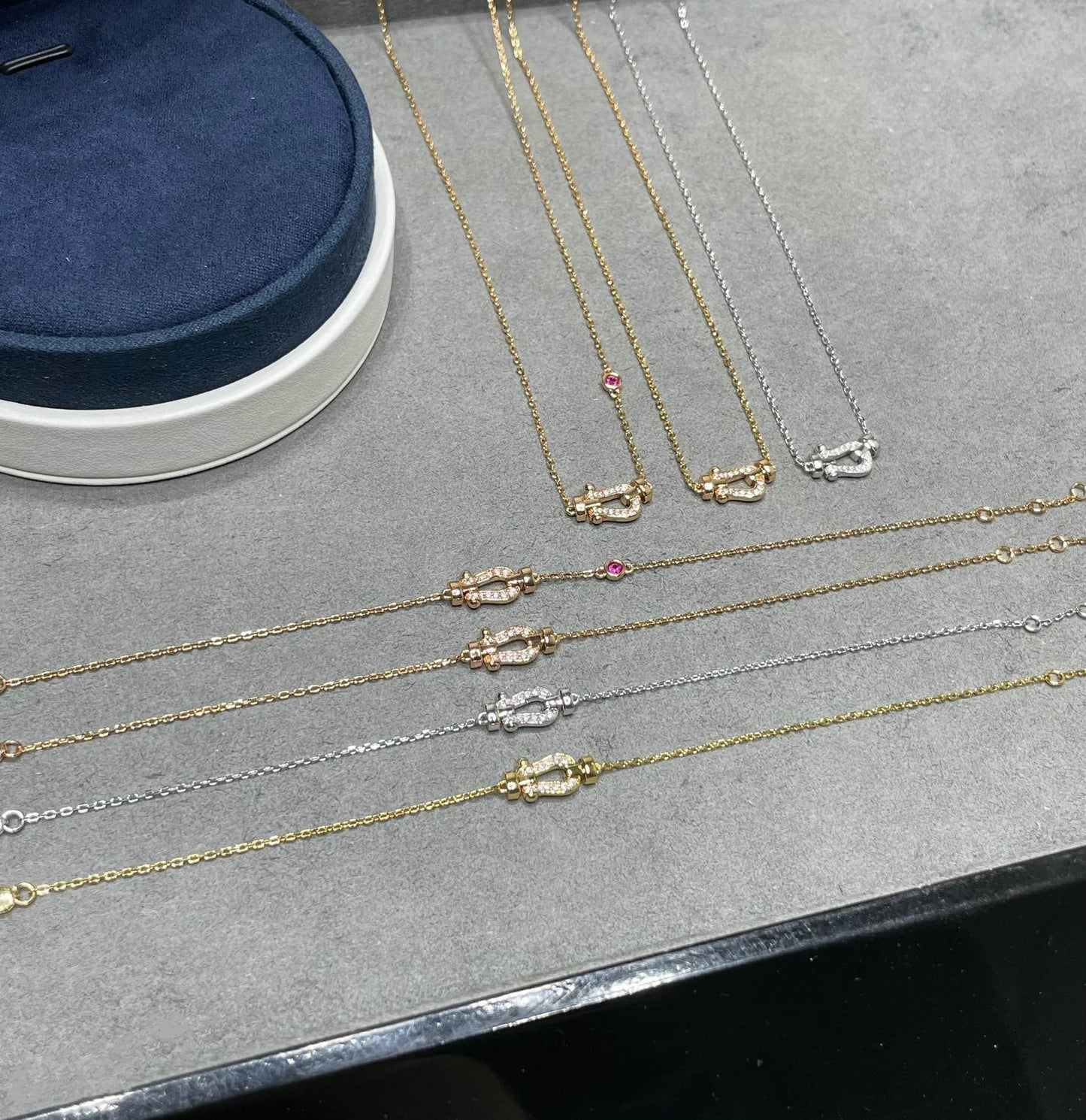 [Vintora]FORCE 10 DIAMOND PINK GOLD NECKLACE