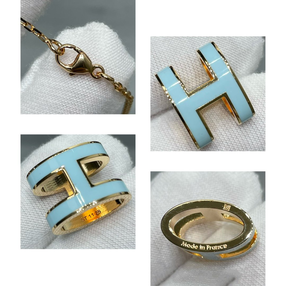 [Vintora]POP H SKY BLUE NECKLACE