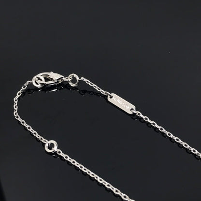 [Vintora]CLOVER PIETERSITE SILVER LONG NECKLACE