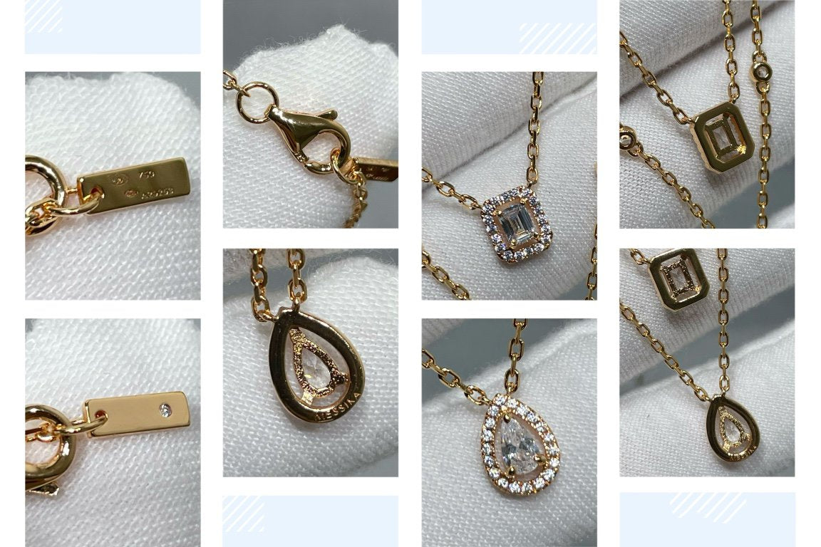[Vintora]MY TWIN 2 ROW DIAMOND NECKLACE