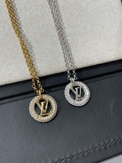 [Vintora]BY NIGHT DIAMOND PAVED NECKLACE