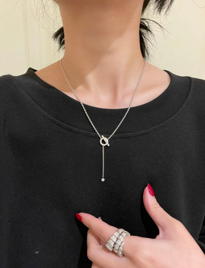 [Vintora]FINESSE SILVER DIAMOND NECKLACE