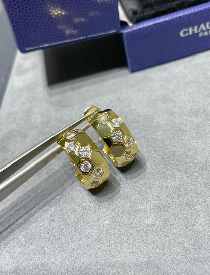 [Vintora]BEE LOVE DIAMOND HOOP EARRINGS
