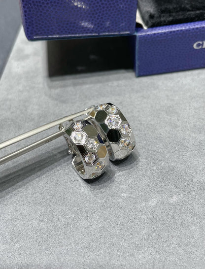 [Vintora]BEE LOVE DIAMOND HOOP EARRINGS