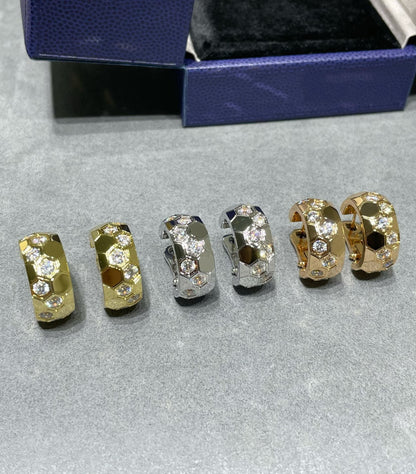 [Vintora]BEE LOVE DIAMOND HOOP EARRINGS