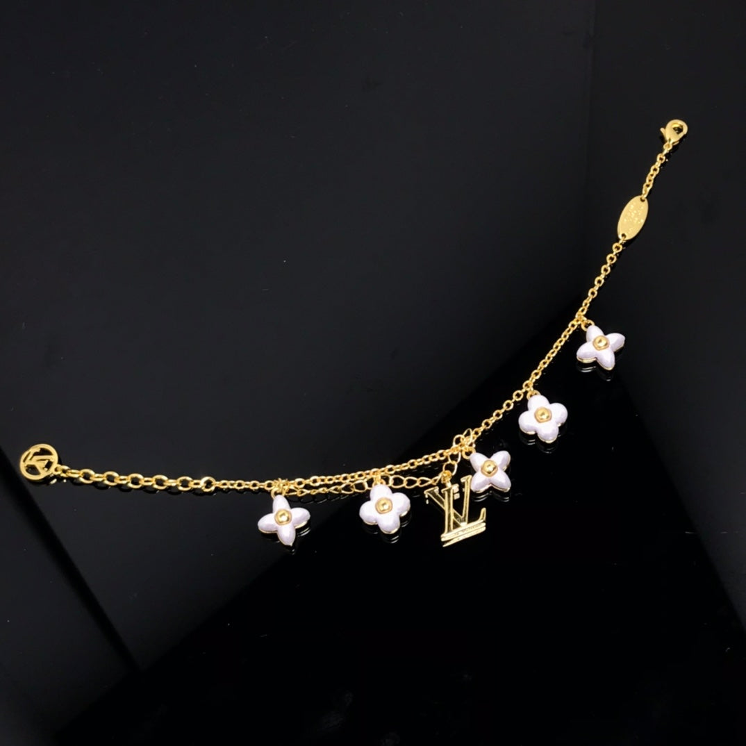 [Vintora]LOGO 6 MOTIF STAR AND SUN GOLD BRACELET